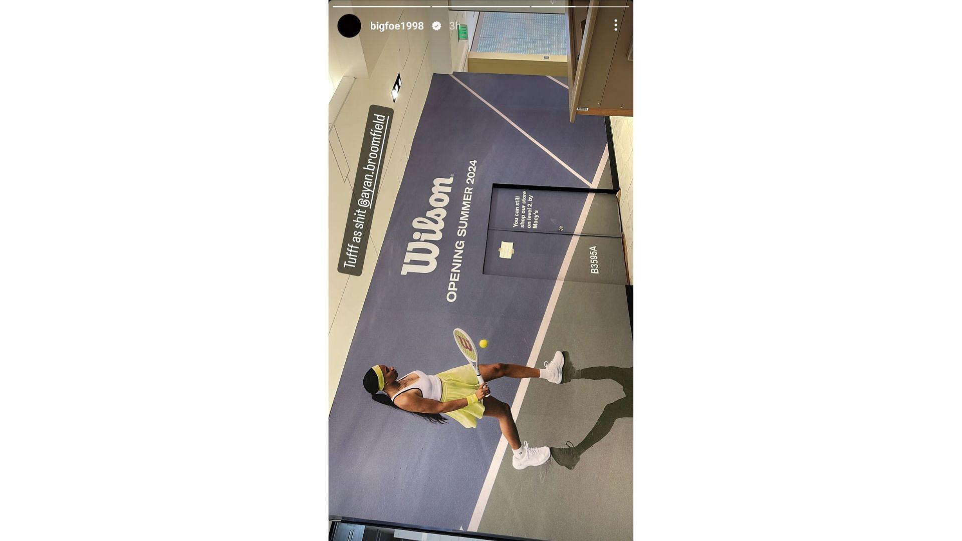 Source- Frances Tiafoe's Instagram story
